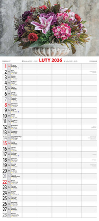 Kalendarz 2026 Kwiaty KPD-1