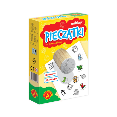 Małe pieczątki i naklejki ze zwierzątkami