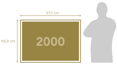 Puzzle 2000 HQ classical Garden unicorns 32575