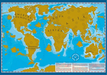 Mapa zdrapka Świat Młodego Odkrywcy