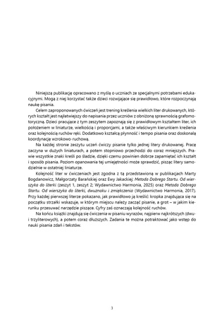 Piszę wielkie litery po śladzie