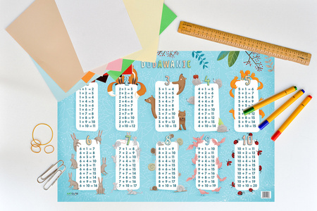 Podkładka na biurko dwustronna + pisak dodawanie