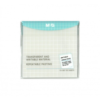 Karteczki samoprzylepne transparent 50 ark. mix