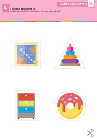 Geometria sensoryczna Kreatywne karty pracy rozwijające zdolności matematyczne dzieci w wieku przedszkolnym i wczesnoszkolnym