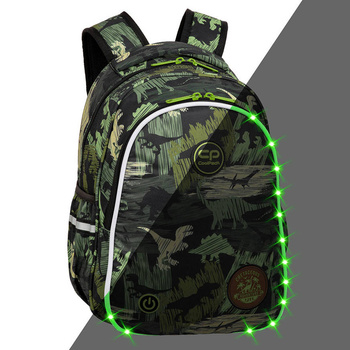 Plecak 2-komorowy Coolpack Jimmy LED Adventure Park