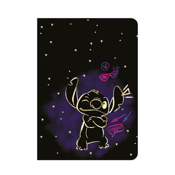 Zeszyt A5 60 k. kratka Disney Gold Stitch wzór 2