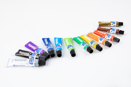 Farby tempera w tubach Colorino Kids 12 kolorów 12 ml Avengers