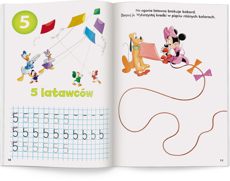 Disney uczy Miki Ćwiczenia z naklejkami cyfry UDN-9308