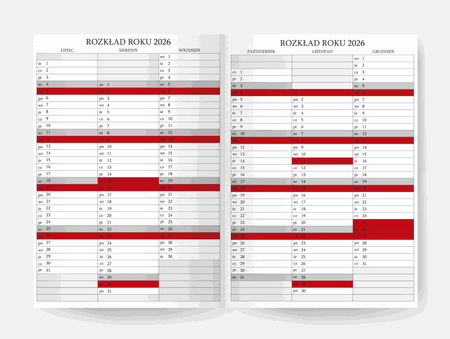 Kalendarz 2026 Flamenco A6 tygodniowy niebieskie kwiaty