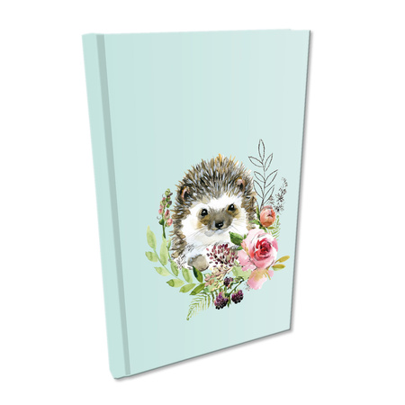 Notes A5 kratka Soft Touch Woodland Jeż