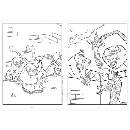 Madagaskar. Kolorowanka. Malbuch. Colouring book. Madagascar