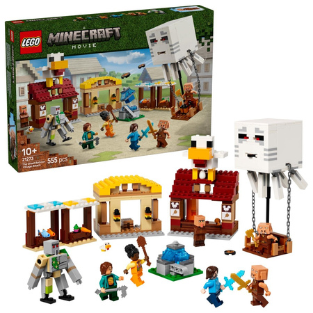 Lego Minecraft Atak balonowego Ghasta na wioskę 21273