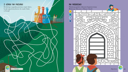 Dookoła świata. 80 zagadek obrazkowych. Labirynty i łamigłówki