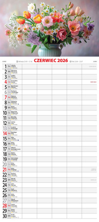 Kalendarz 2026 Kwiaty KPD-1