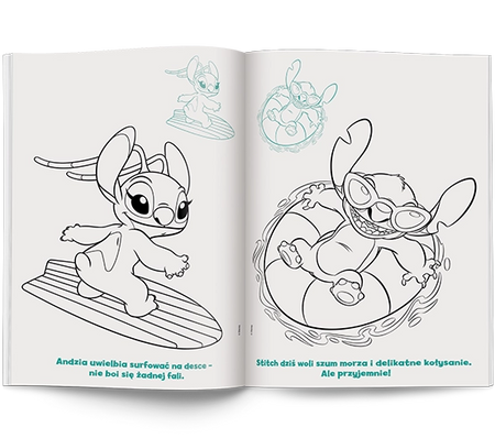 Disney Stich Kolorowanka z naklejkami NA-9141