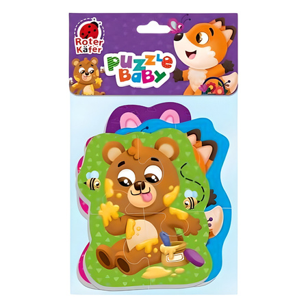 Puzzle piankowe Zwierzęta leśne RK6010-06