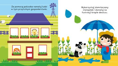 Na wsi. Maluj paluszkiem