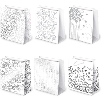 Torebki ozdobne T2A-29 Avantgarde białe 10 sztuk