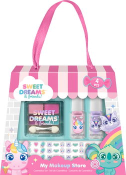 Zestaw do makijażu Sweet Dreams z naklejkami 4 el. KL11659