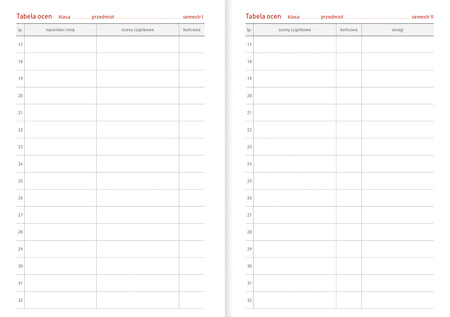 Kalendarz nauczyciela 2025/2026 B6T PCV bezbarwny KOTY