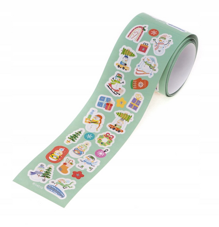 Naklejki na rolce Bałwanki 190szt.