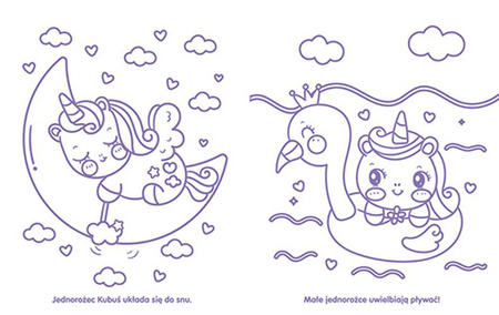 Jednorożce. Magnesy do kolorowania. Kolorowanki