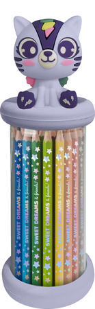 Zestaw 12 kredek Sweet Dreams z toperem 1 szt. mix kolorów KL11631