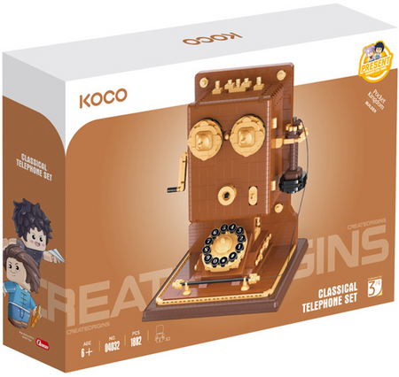 Klocki KOCO Telefon retro 1882 elementy