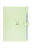 Teczka A4 plastikowa 5 przegródkami zielona