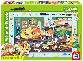 Puzzle 150 PQ Wszędzie Koty 113342