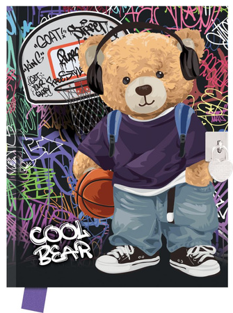 Pamiętnik z kłódką Cool Bear 80k.gładki