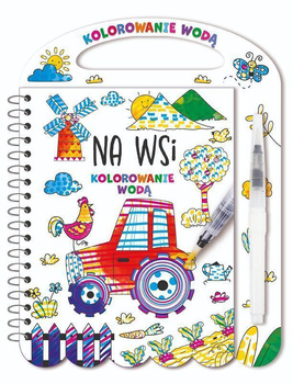 Na wsi. Kolorowanie wodą