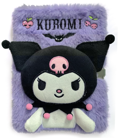 Pamiętnik pluszowy A5 3D Kuromi KU00010