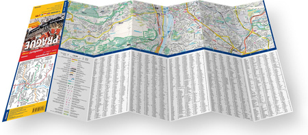 Prague pocket map 1:20 000 laminat midi 2023