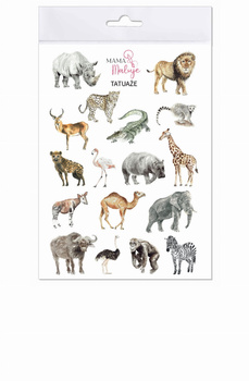 Tatuaże zmywalne Zwierzęta Afryki
