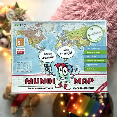 Interaktywna edukacyjna mapa świata dla dzieci MundiMap