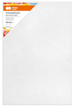 Podobrazie bawełniane białe 40x60 impregnowane MDF Happy Color