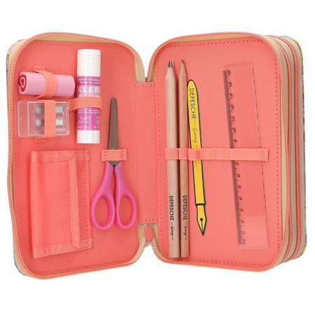 Piórnik potrójny z wyposażeniem Top Model Girl Power 13283A