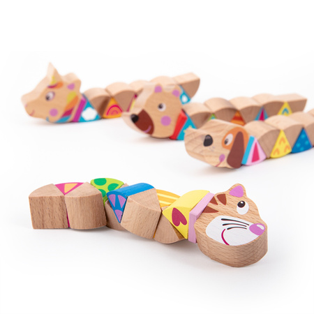 Drewniane zwierzątko 1 szt. mix