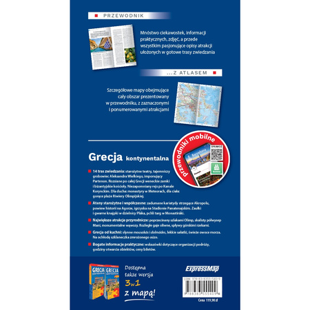 Grecja Kontynentalna Przewodnik z atlasem 2025