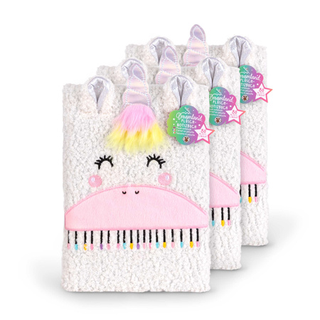 Notatnik A5 pluszowy w linie Dreamland 80 k.