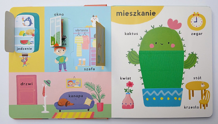 Świat. Książeczka dotykowa z okienkami. Moje pierwsze 100 słów