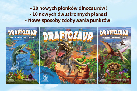 Dodatki do gry Draftozaur: Pterodaktyle, Plezjozaury