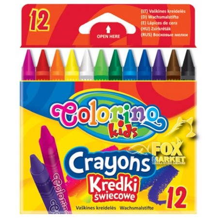 Kredki świecowe Colorino Kids 12 kolorów