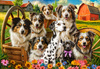 Puzzle 1000 Happy Dogs In The Countryside  C-105410-2