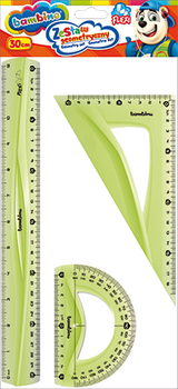 Zestaw Bambino flexi geometryczny 3 elementy 30 cm