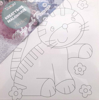 Obrazy do malowania Kotek 25cmx25cm