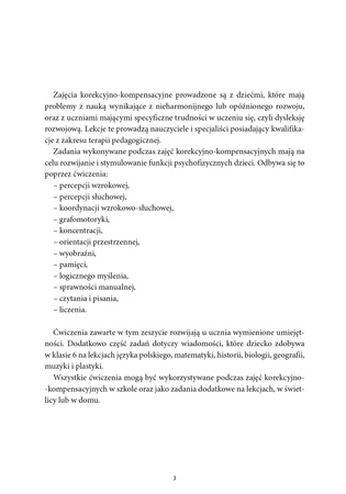 Trening szkolny Ćwiczenia korekcyjno-kompensacyjne Klasa 6