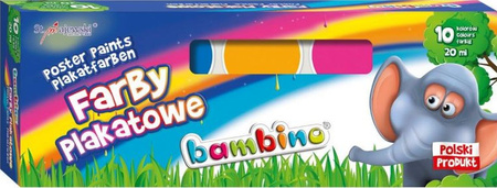 Farby plakatowe Bambino 10 kolorów 20ml