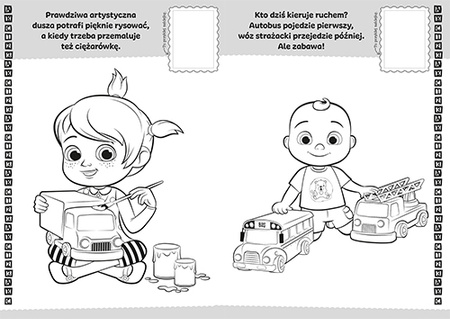 Cocomelon. Koloruj i naklejaj